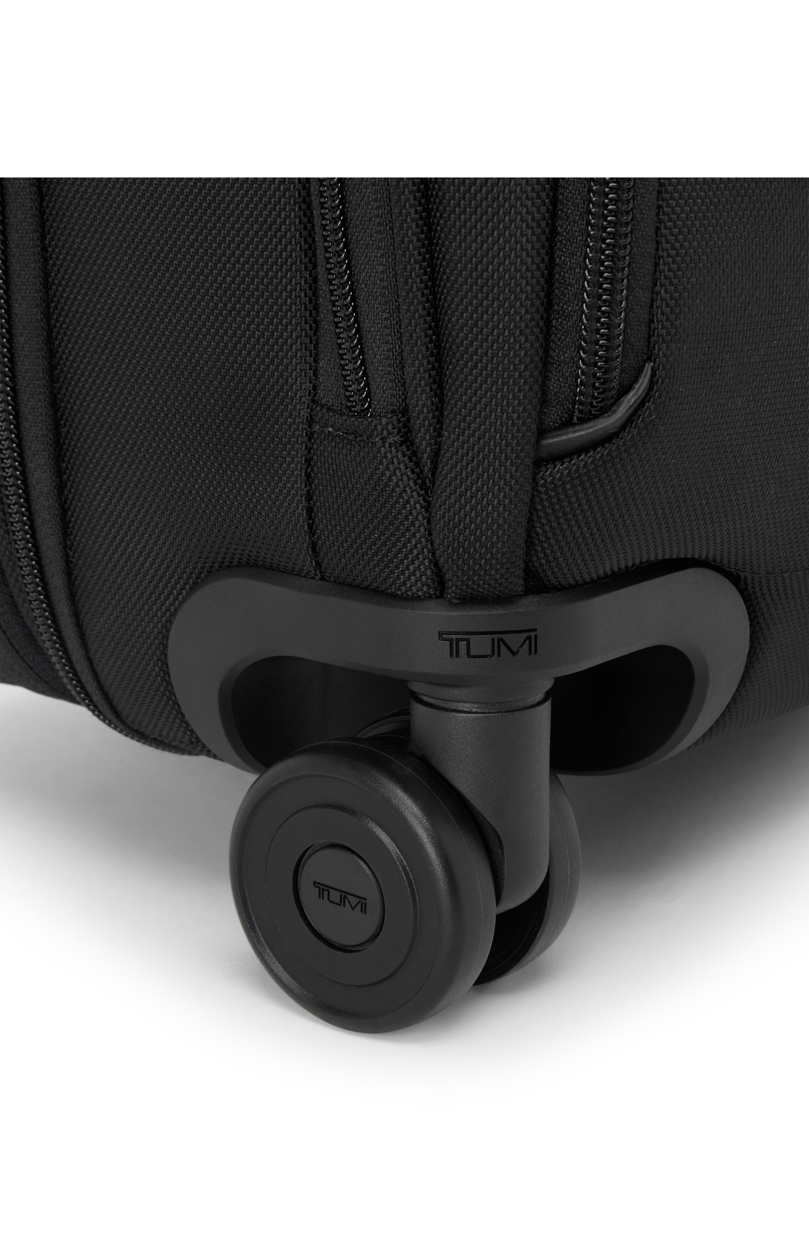 Alpha Deluxe Expandable Laptop Wheeled Brief, Alternate, color, BLACK
