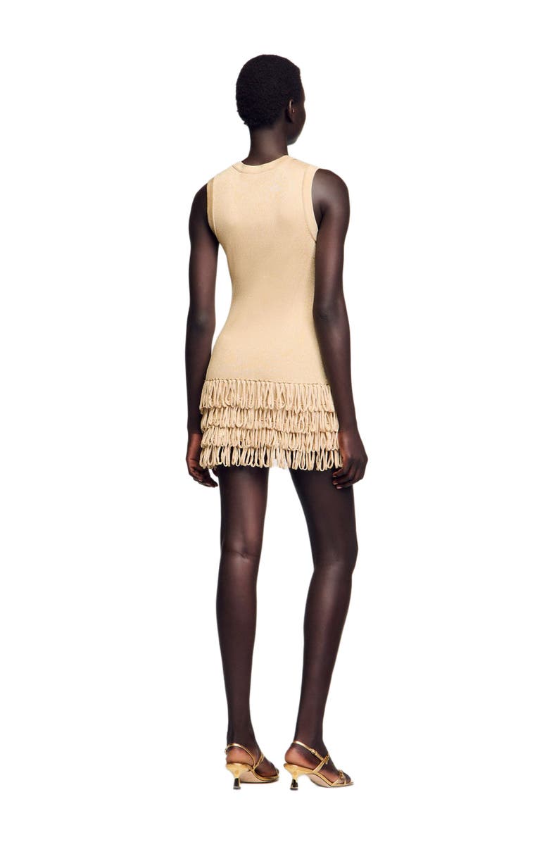 SANDRO Mini knit dress, Alternate, color, 