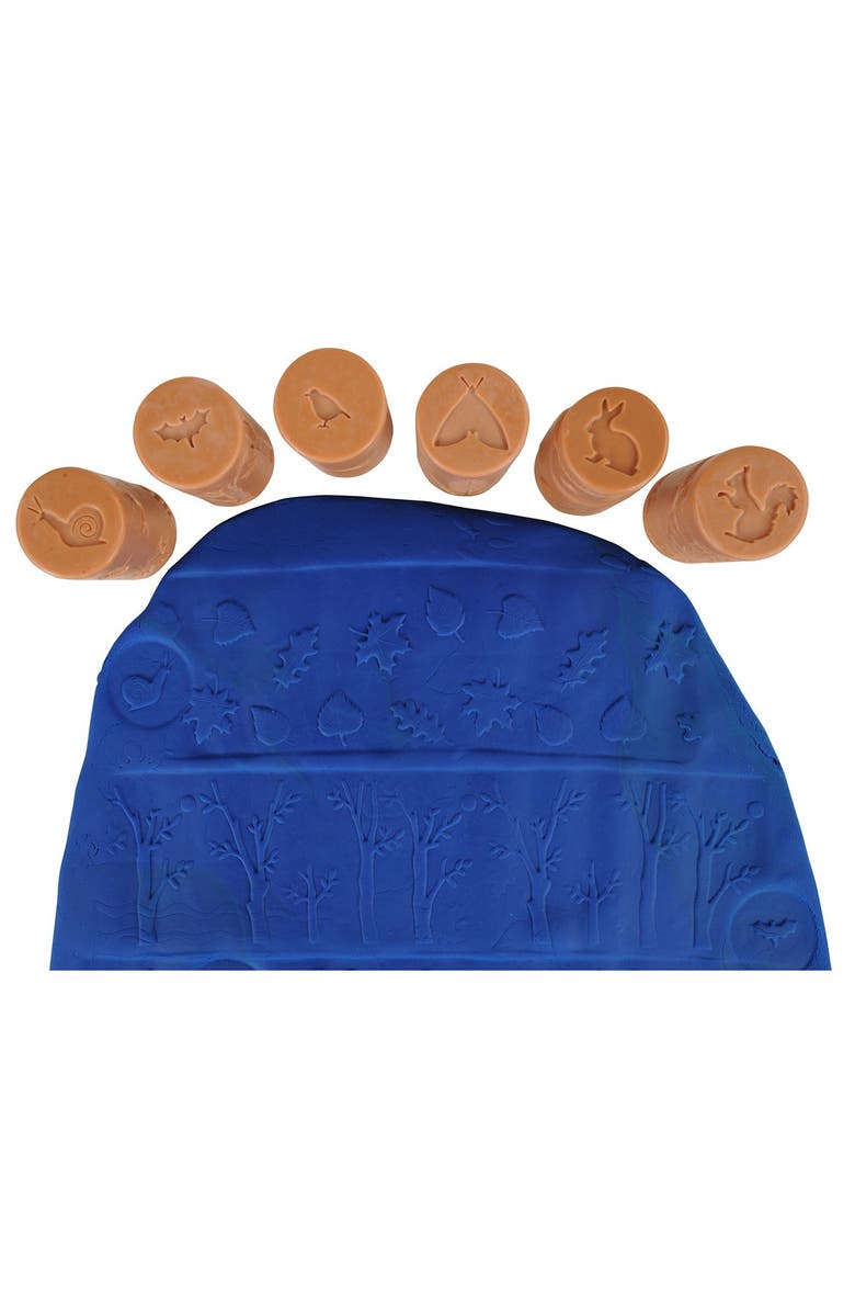 Yellow Door Forest Friends Dough Rollers - Set of 6, Alternate, color, Brown