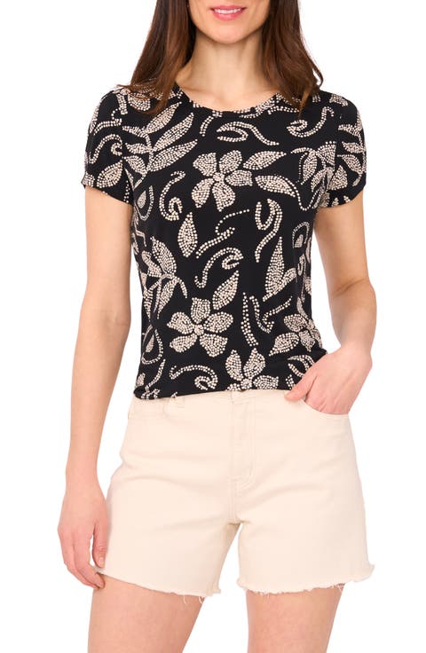 Keyhole Short Sleeve Top