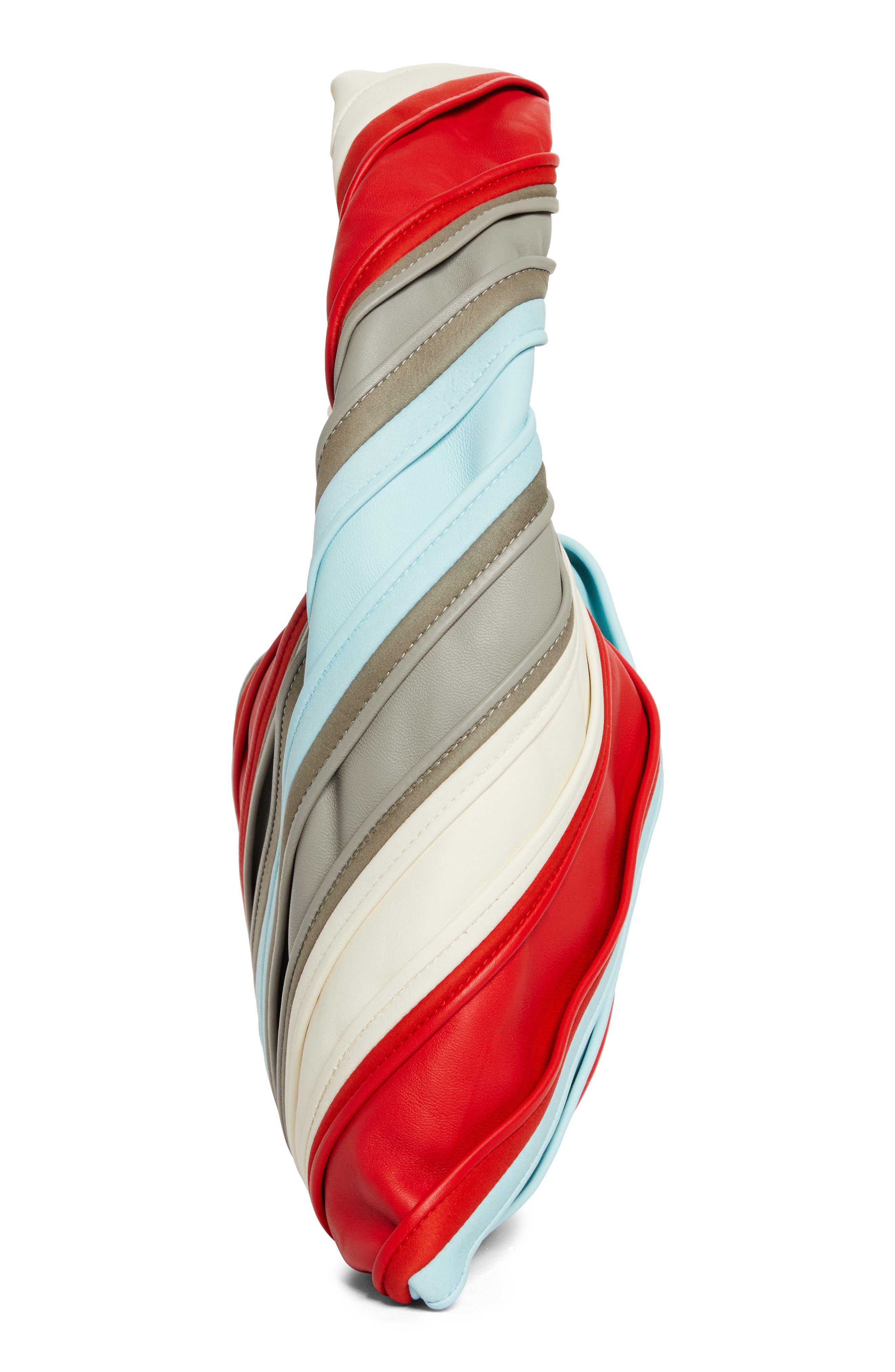 Bottega Veneta Small Hop Stripe Leather Hobo Bag, Alternate, color, 