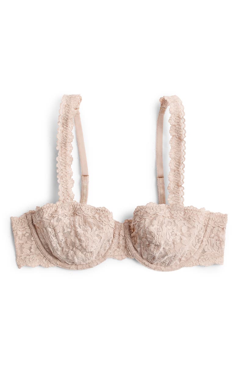 Hanky Panky Signature Lace Underwire Balconette Bra, Alternate, color, Chai