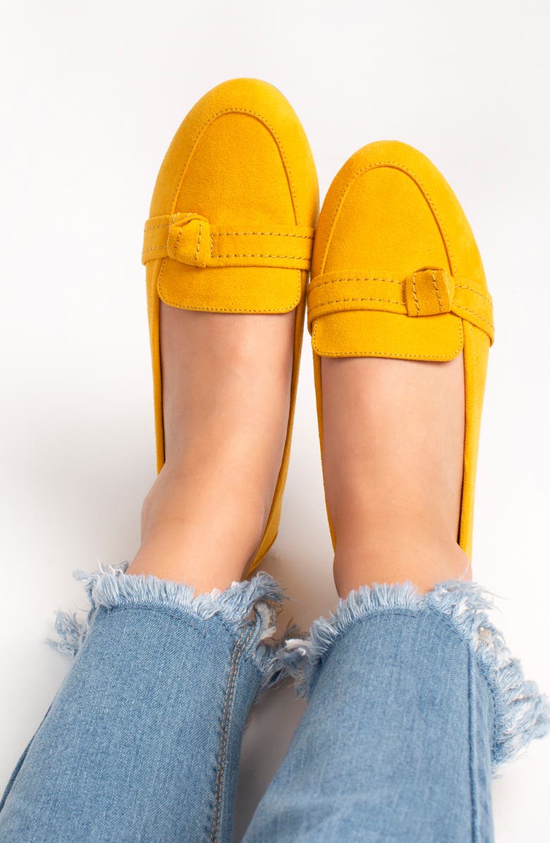 Journee Collection Marci Knotted Strap Loafer - Wide Width Available, Alternate, color, Black