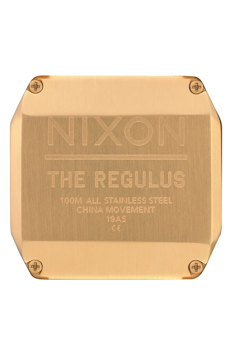 Nixon Regulus Digital Bracelet Watch, 46mm, Alternate, color, Gold/ Black/ Gold