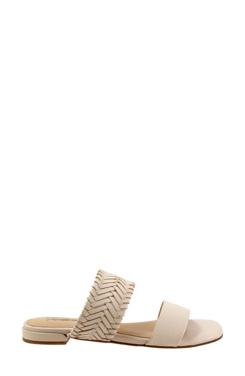Trotters Nalane Slide Sandal In White