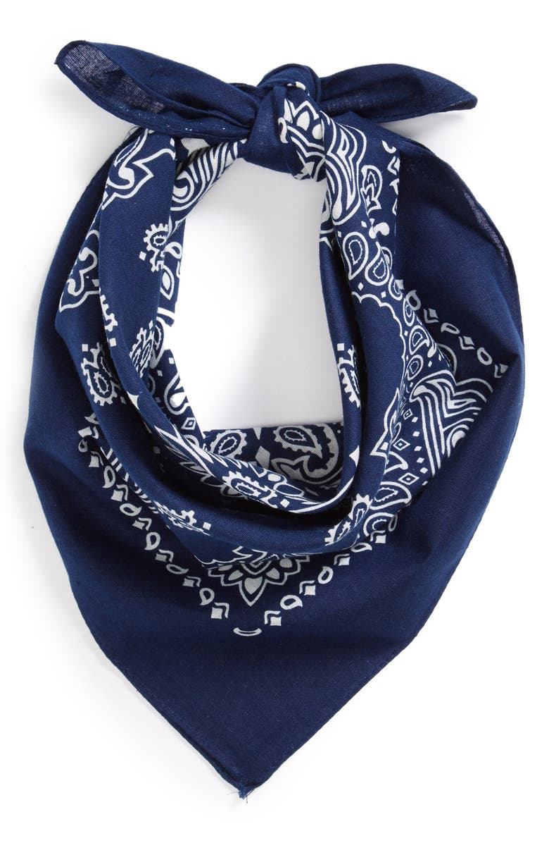 Topman Paisley Print Bandana, Main, color,