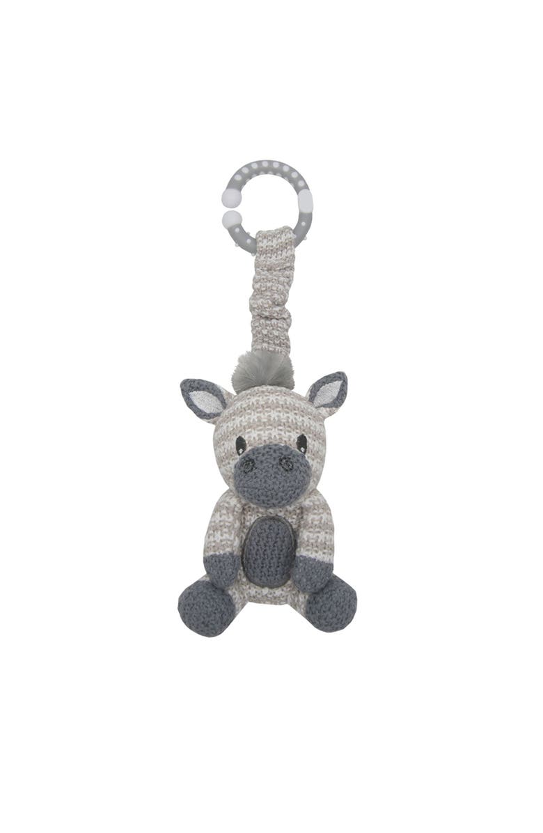 Living Textiles 2pk Stroller Toy - Lion & Zebra, Alternate, color, White