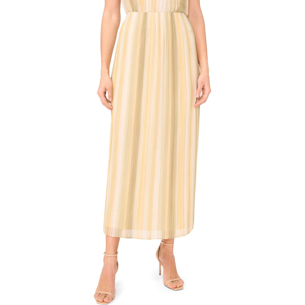 HALOGENR HALOGEN(R) OMBRÉ STRIPE PLEATED MAXI SKIRT
