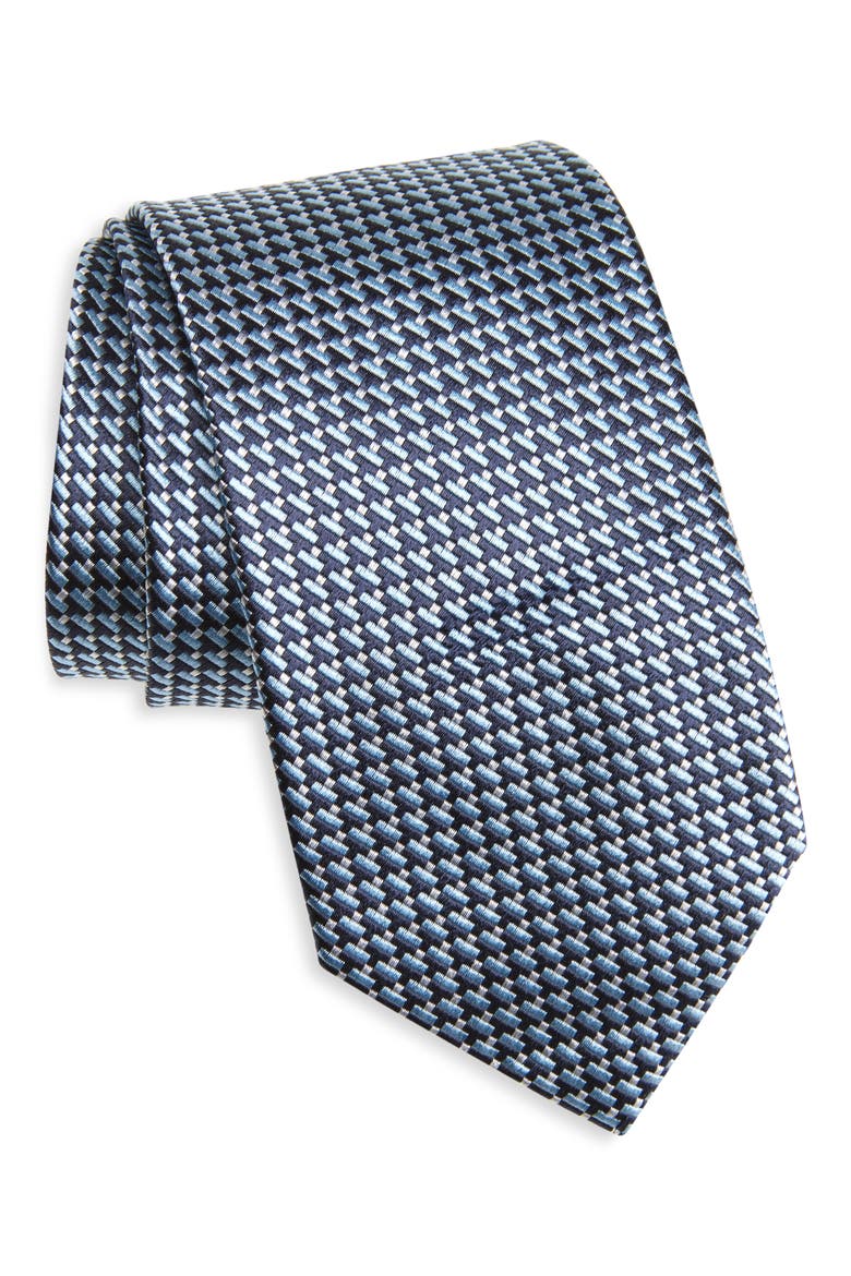 Mulberry Silk Tie, Main, color, BLUE