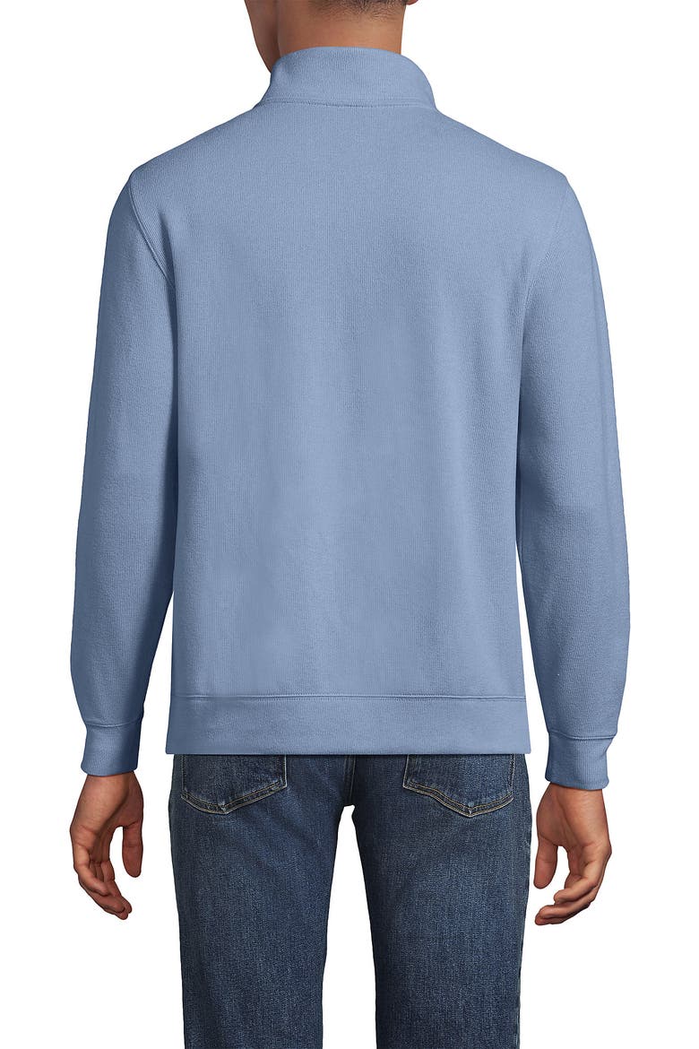 Bedford Rib Quarter Zip Sweater, Alternate, color, Oasis Blue