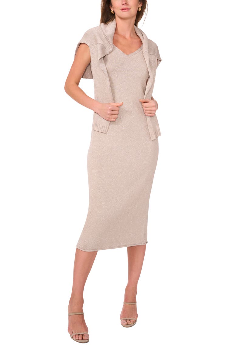 metallic jumper dress MINT VELVET Metallic Layered Jumper Dress