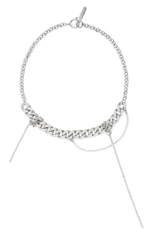 Justine Clenquet Harvey Necklace in Palladium 