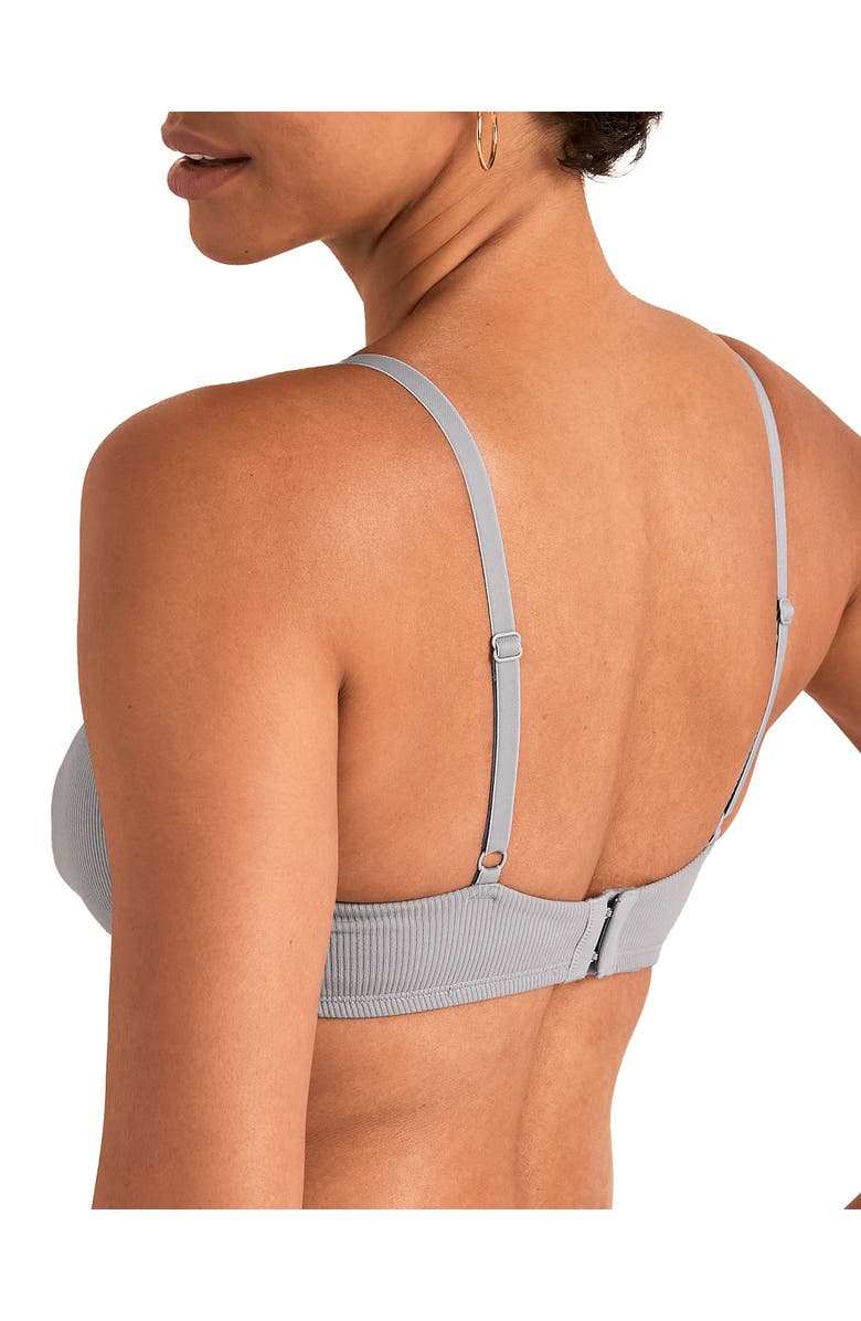 Adore Me Rib Unlined Bralette Bra, Alternate, color,