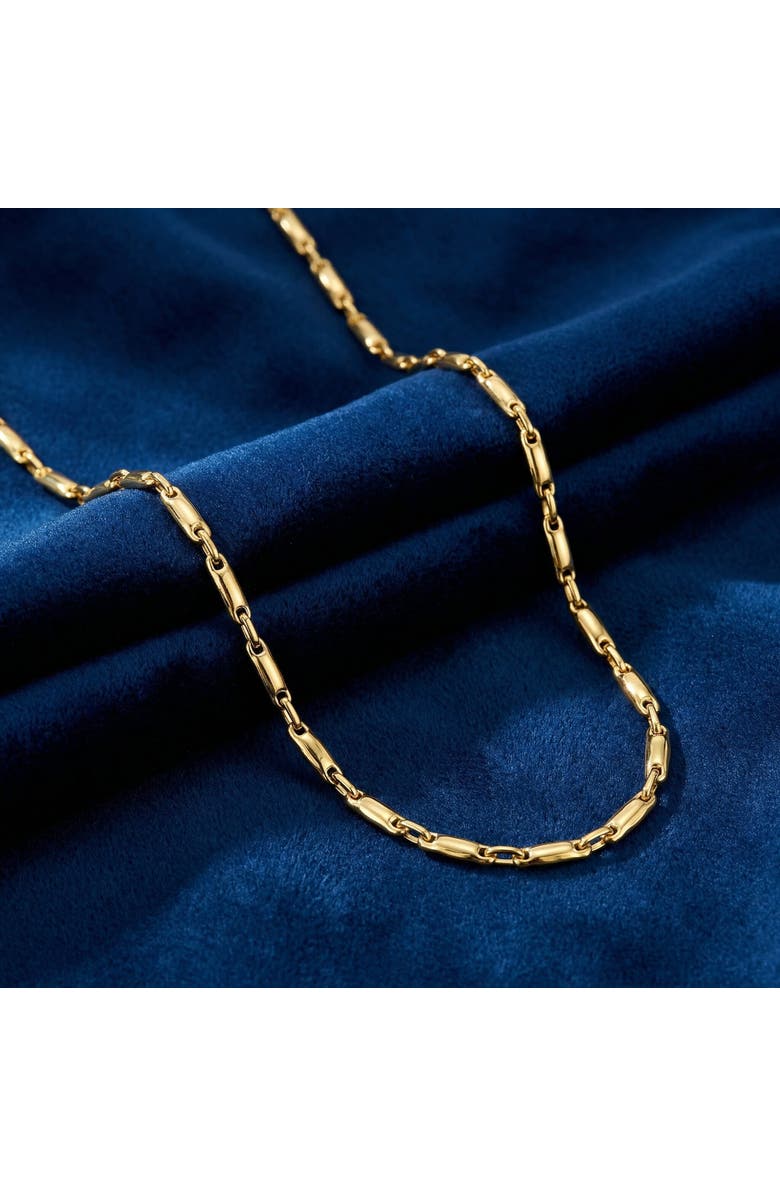 Bliss Diamond 14k Gold Women's 24" Chain Necklace 8.50 Grams 2.5mm Thick, Alternate, color, 14K Yellow Gold