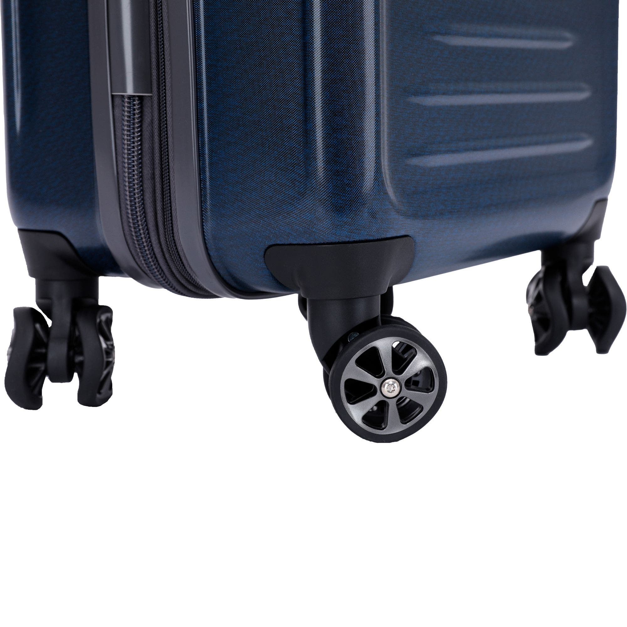 Spyder Rails 20 Inch Expandable Hardside Upright Suitcase, Alternate, color, Carbon Blue
