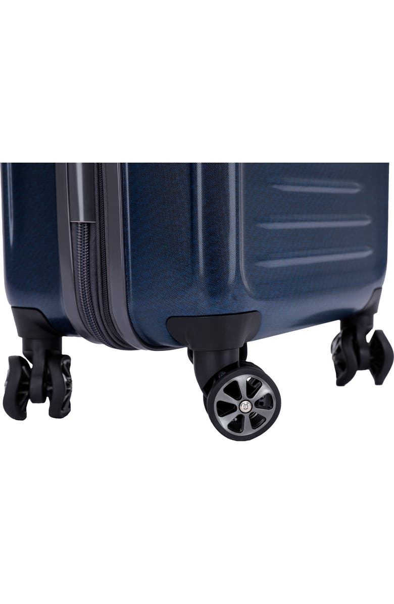 Spyder Rails 20 Inch Expandable Hardside Upright Suitcase, Alternate, color, Carbon Blue