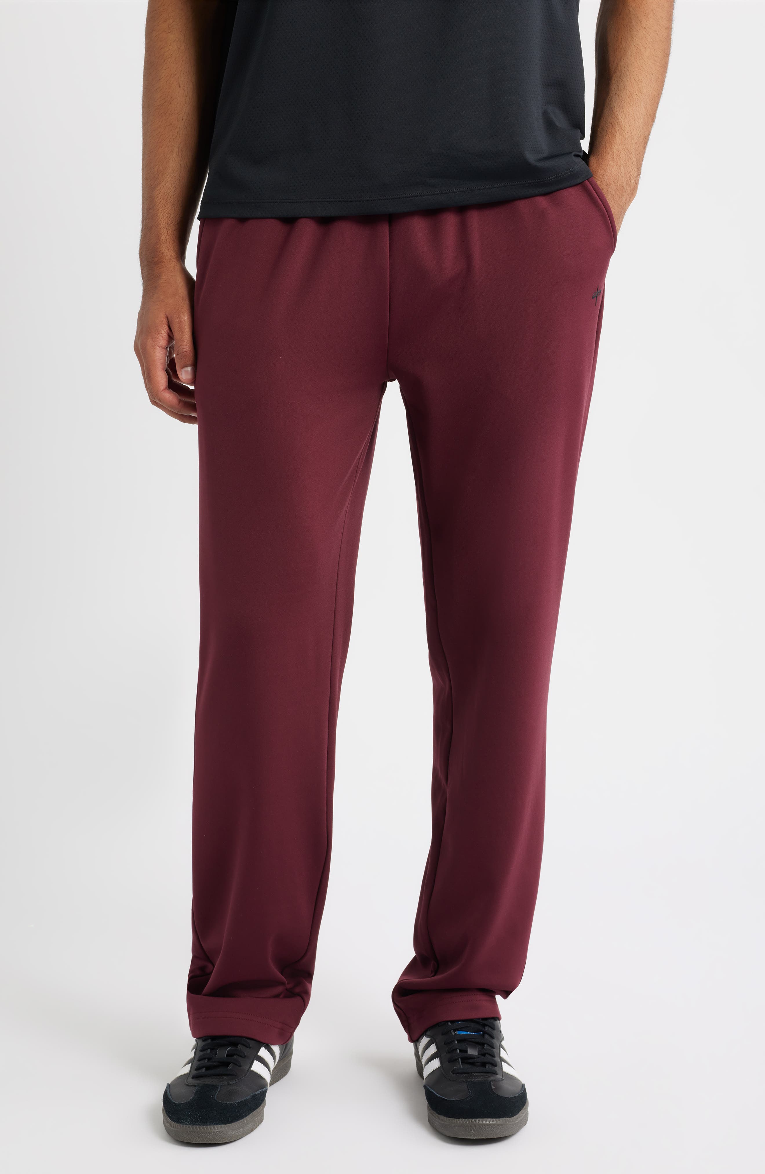 Santo Studio Tempo Drawstring Pants In Burgundy