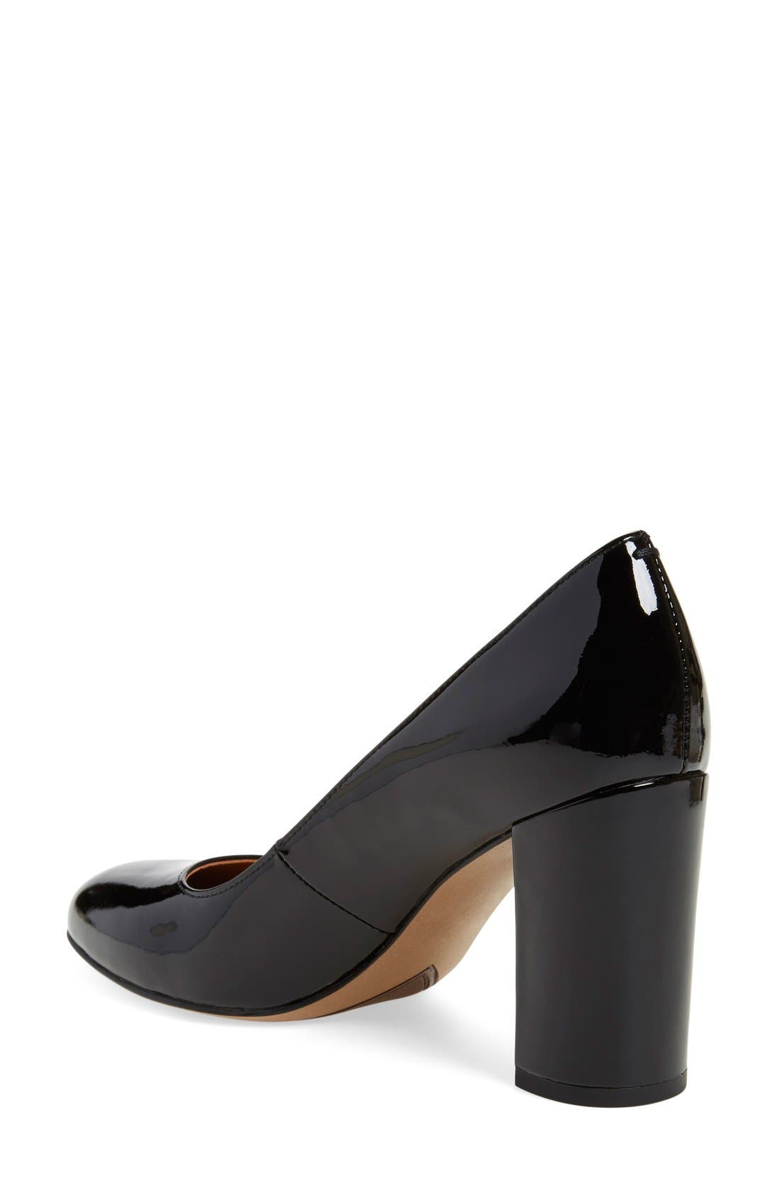 Aziza Block Heel Pump, Alternate, color, BLACK PATENT