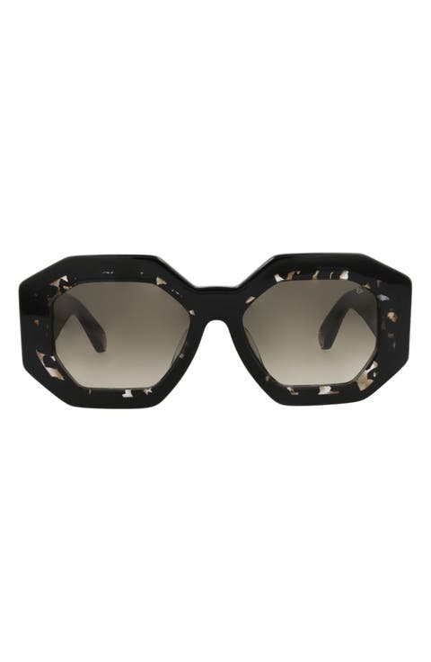 55mm Geometric Sunglasses