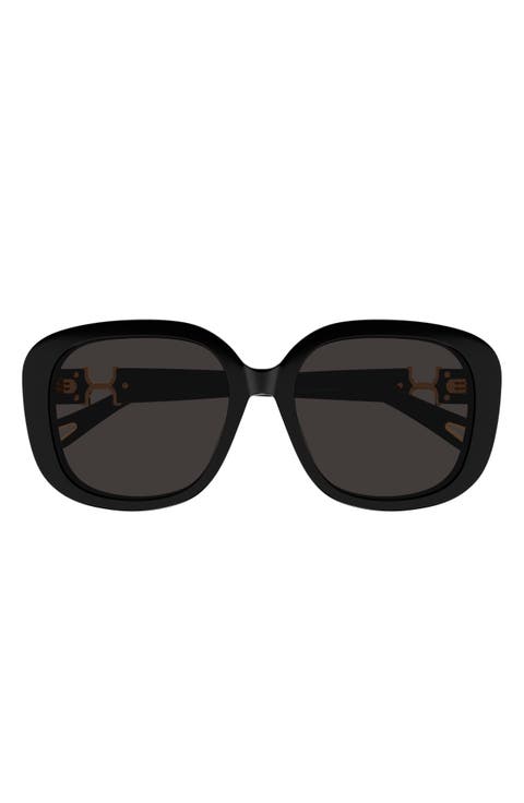 【関税込み】CHLOE SUNGLASSES WOMAN RECYCLED Chloé Eyewear oval-frame recycled-acetate Sunglasses | Brown