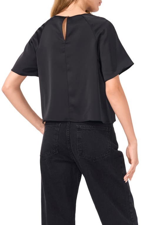 1.state Flutter Sleeve Satin Top