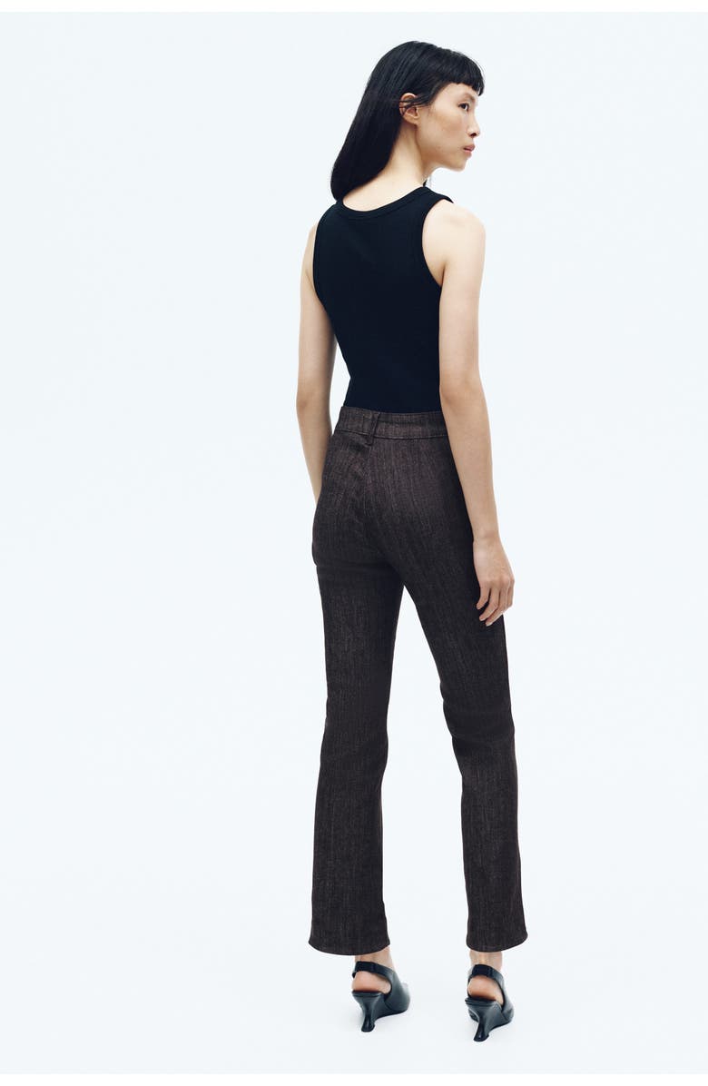 H&M Flared High Ankle Jeans, Alternate, color, Dark Brown