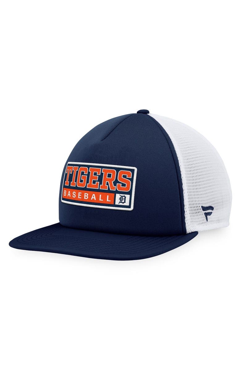 MAJESTIC Men's Majestic Navy/White Detroit Tigers Foam Trucker Snapback Hat, Main, color, Navy
