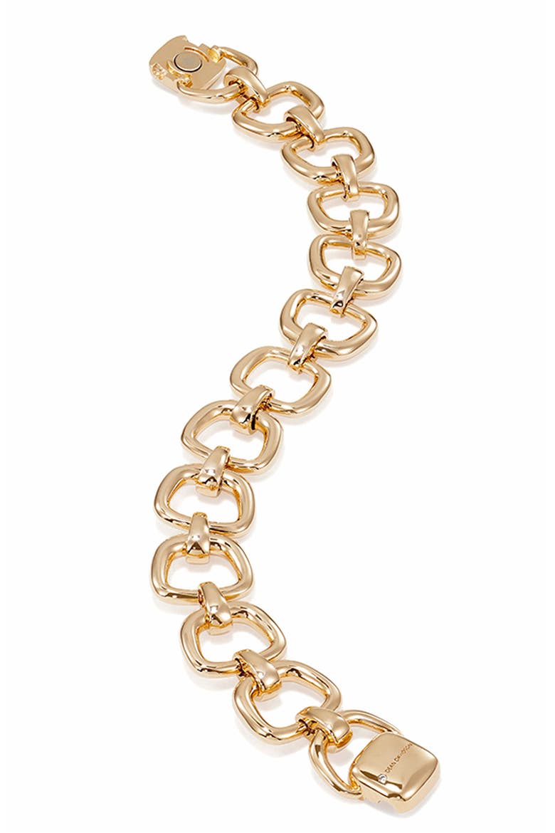 Montecito Link Bracelet, Alternate, color, GOLD