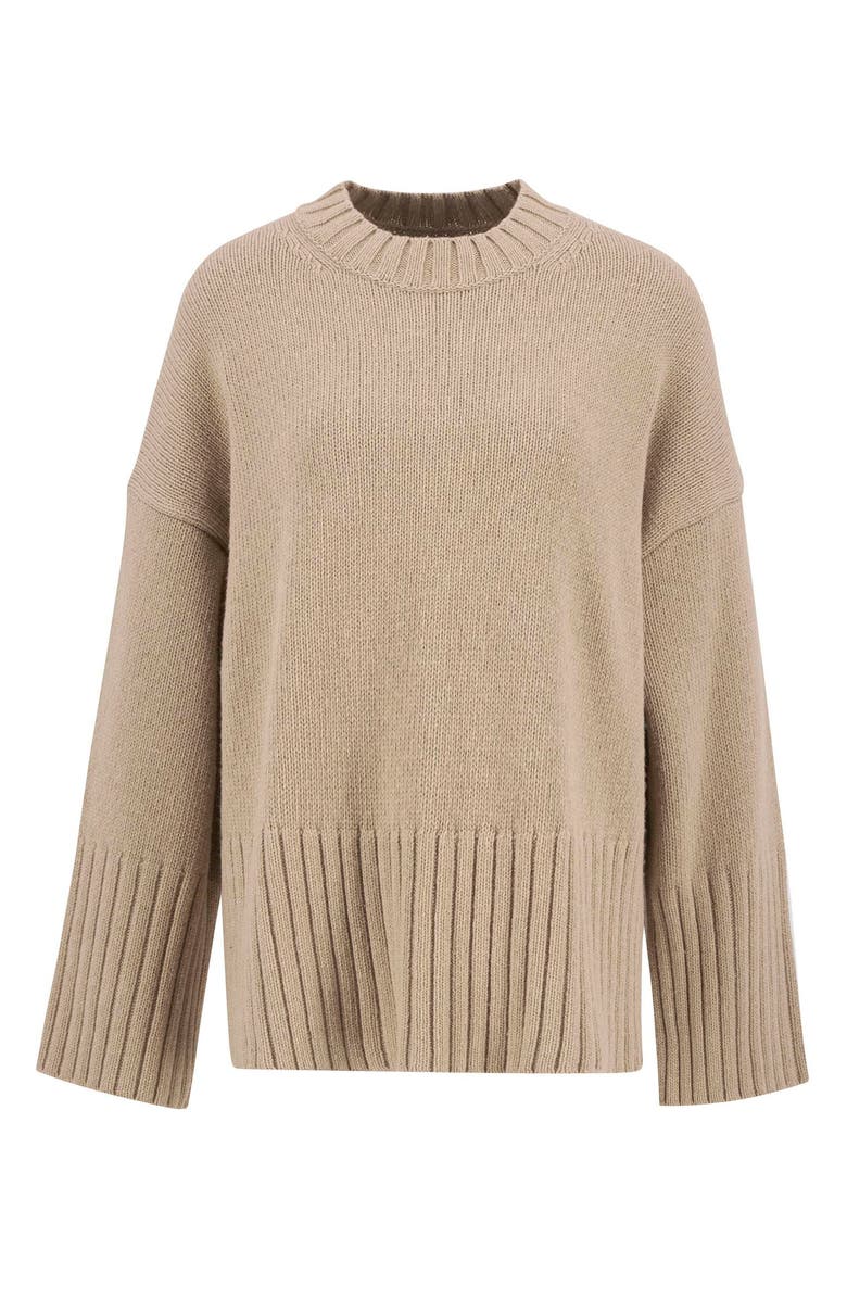 Barbour Sophia Cotton & Wool Blend Tunic Sweater, Alternate, color, Pale Camel
