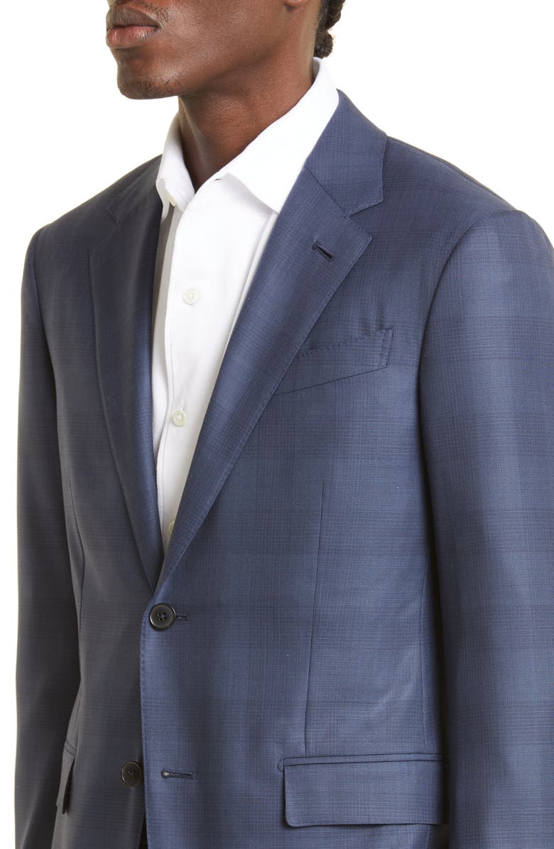 ZEGNA 15Milmil15 Prince of Wales Plaid Wool Suit, Alternate, color, 