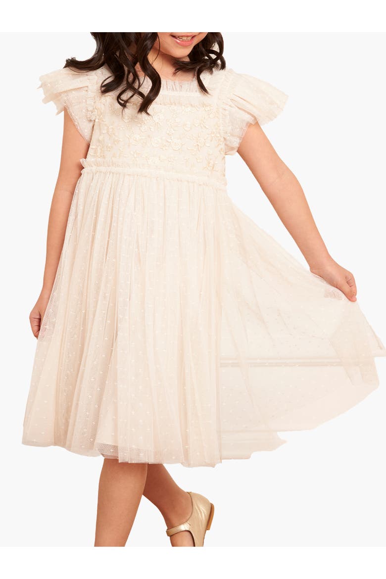 Midsummer Lace Bodice Kids Dress, Main, color, Cream