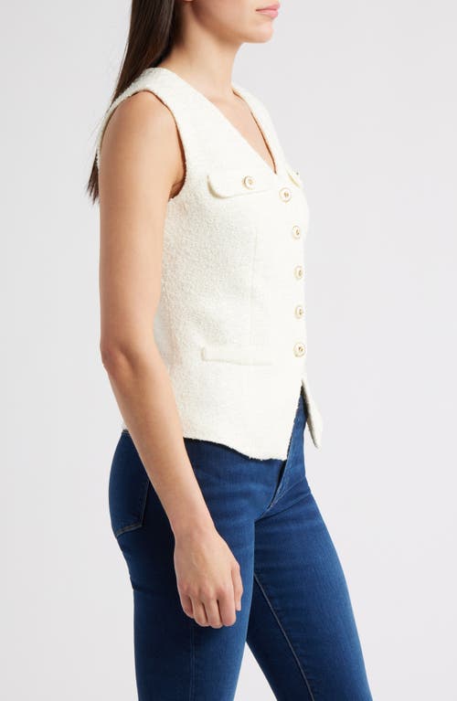 Zoe And Claire Tweed Button-up Vest