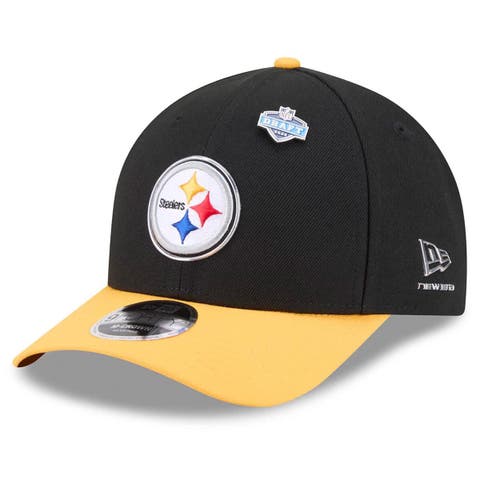 Men's New Era  Black/Gold Pittsburgh Steelers 2026 NFL Draft 9FORTY M-Crown Adjustable Hat