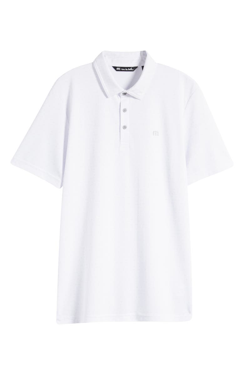 TravisMathew Freeze Frame Solid White Golf Polo, Alternate, color, White