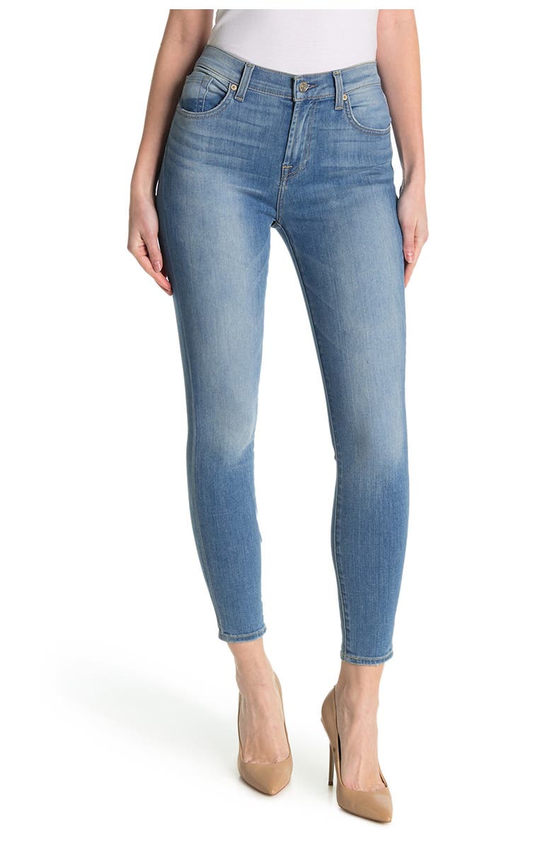7 For All Mankind Gwenevere High Waist Skinny Jeans, Main, color, 