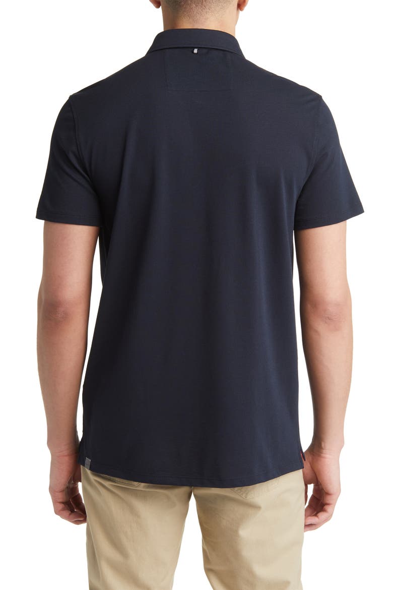 Performance Cotton Piqué Polo, Alternate, color, BLACK