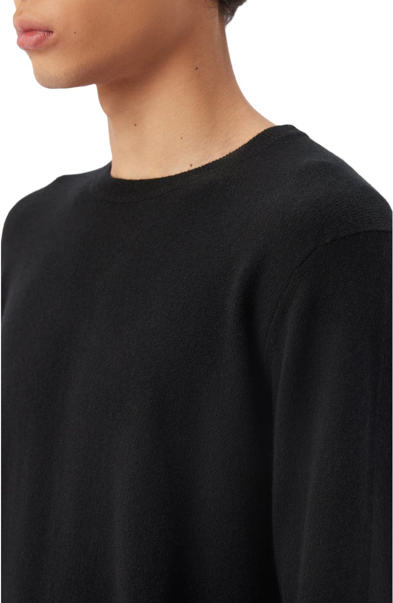 Gobi Cashmere Essential Crewneck Cashmere Sweater, Alternate, color, Black