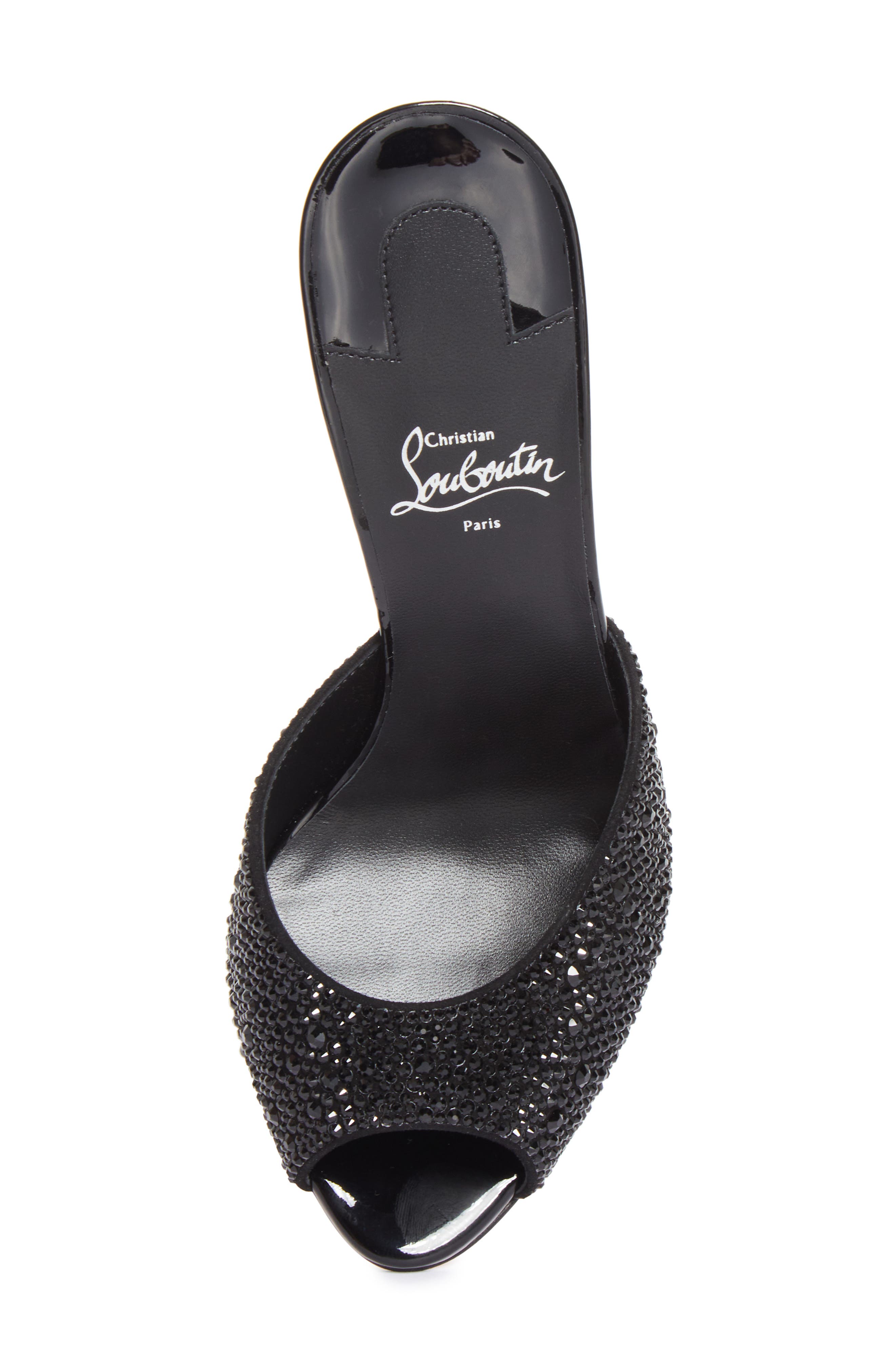 Me Dolly Strass Rhinestone Slide Sandal, Alternate, color, B873 VERSION BLACK/ BLACK