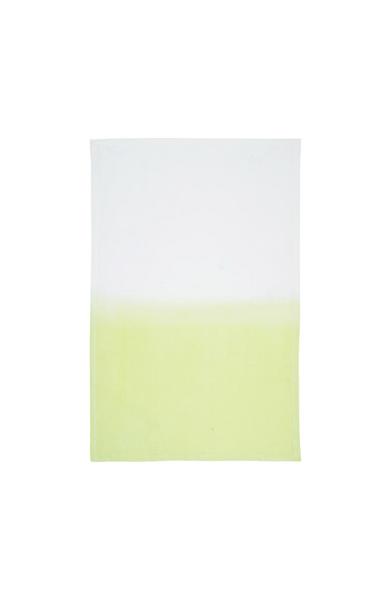 carol & frank Aster Citron Dishtowel, Alternate, color, Green