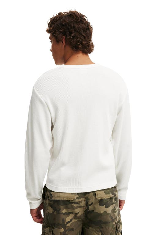 Cotton On Cropped Fit Textured Long Sleeve In White