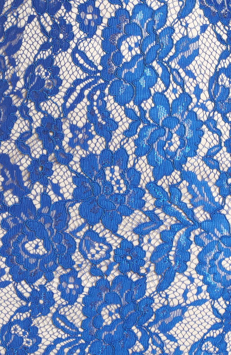 Aidan by Aidan Mattox Open Back Lace Sheath Dress, Alternate, color,