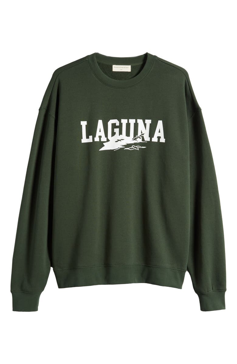 Museum of Peace & Quiet Laguna Crewneck Cotton Graphic Sweatshirt, Alternate, color, 