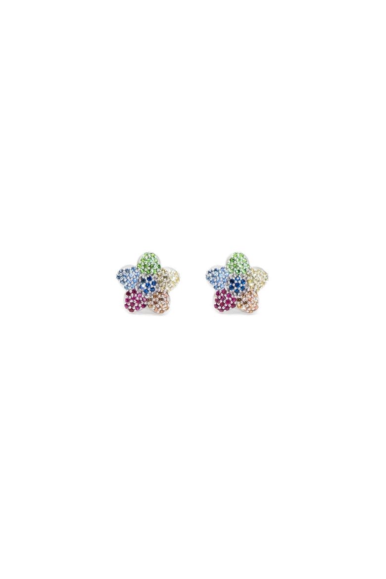 FLOWER POWERS Stud Earrings, Main, color, Rainbow Multi