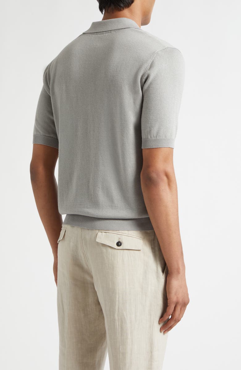 Eleventy Cotton & Cashmere Polo, Alternate, color, 80 Clay