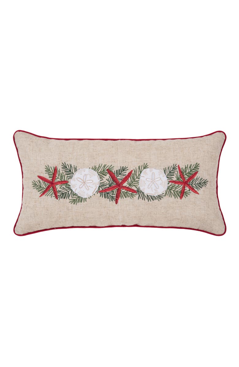 C&F Home Starfish Garland Pillow, Main, color, Beige