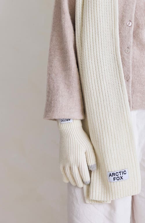 Arctic Fox & Co. Arctic Fox & Co The Recycled Bottle Gloves In White