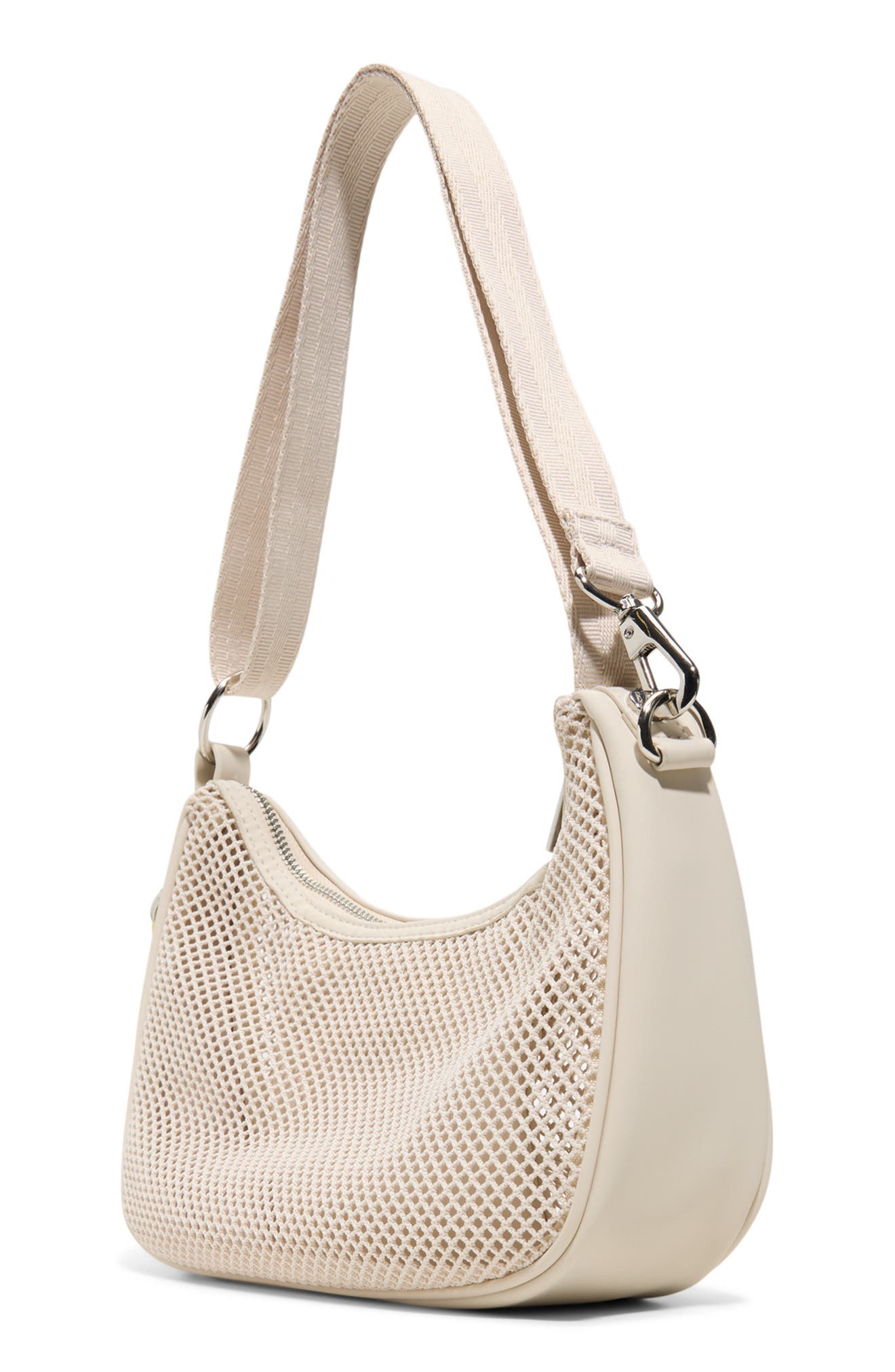 Loop Back Mesh Convertible Crossbody Bag, Alternate, color, OPEN NATURAL