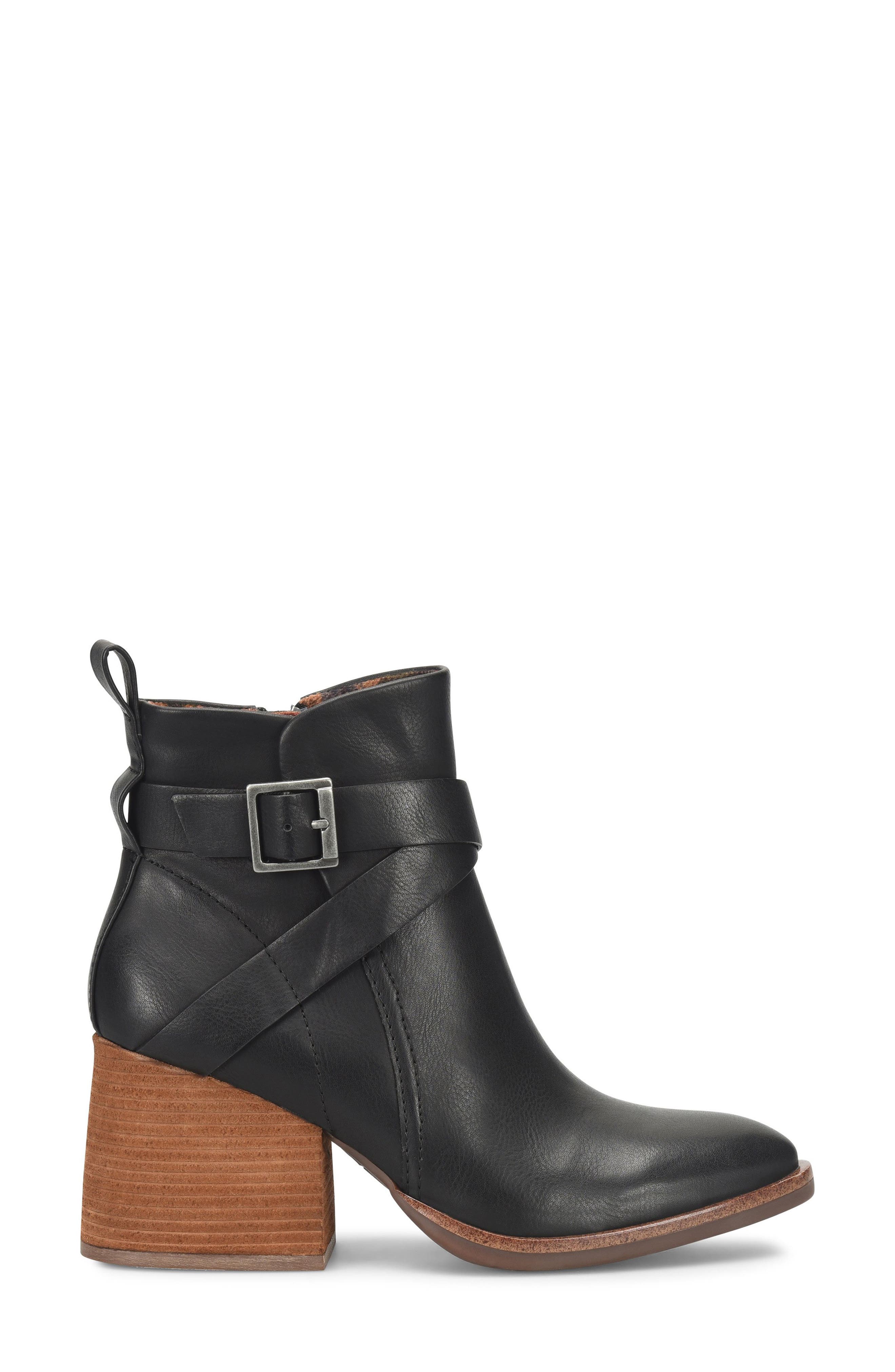 KORKS Shyla Block Heel Bootie, Alternate, color, Black