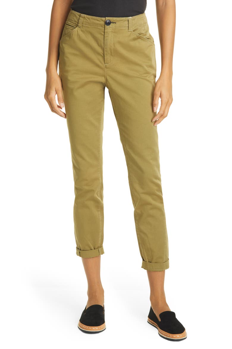 Field Cotton Chino Pants, Main, color, GRNMOSS