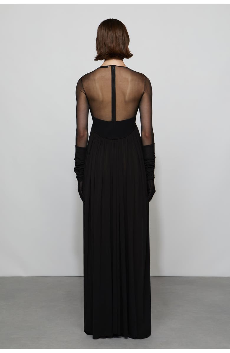 Et Ochs Suri Knit Combo Gown, Alternate, color, Black